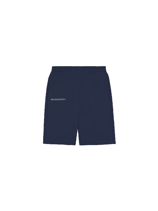 Womens 365 Midweight Long Shorts—navy blue