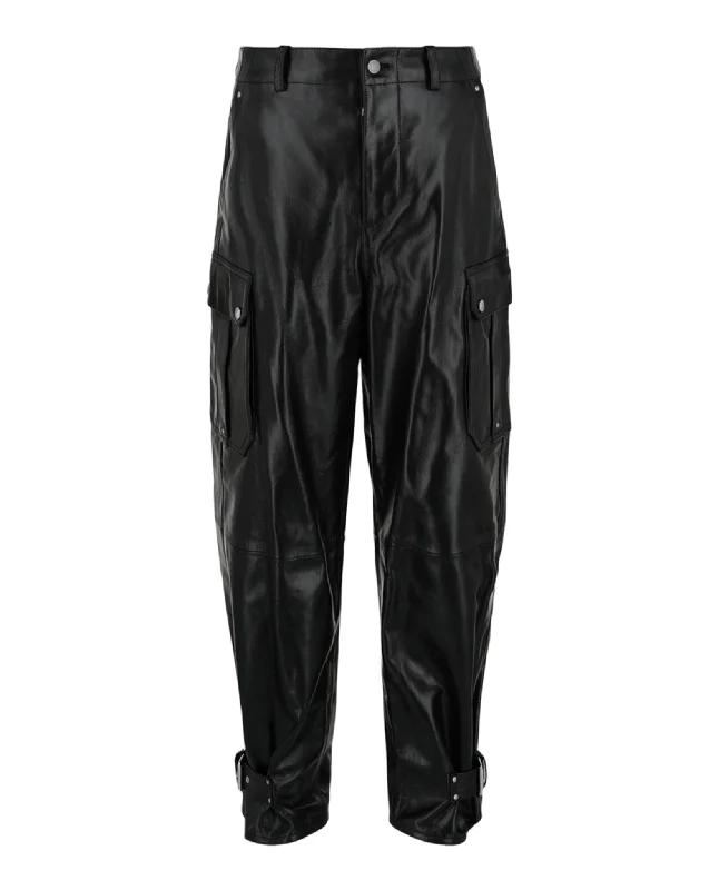 Leather Cargo Pants