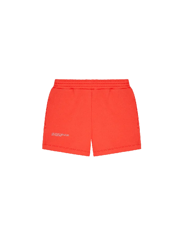 Womens 365 Midweight Shorts—dragon fruit red