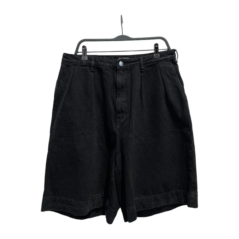 RAF SIMONS/Shorts/31/Cotton/BLK/SS22 Wide leg denim shorts