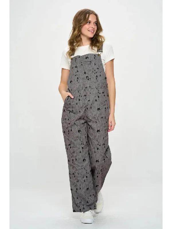 All Over Cat Overalls