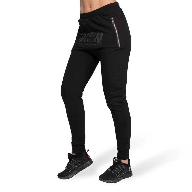 Celina Drop Crotch Joggers- Black