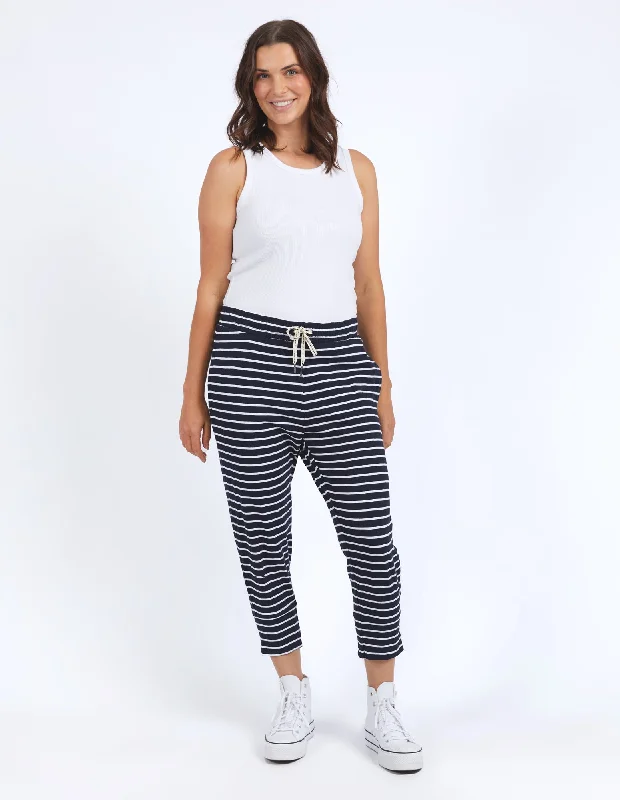 Elm Brunch Pant Navy & White Stripe