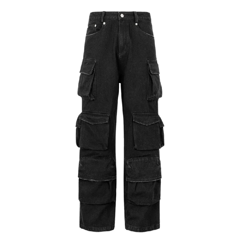 High Street Fashionable Multi-Pocket Cargo Pants