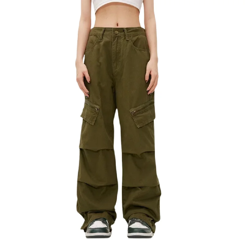 Women's Multi-Pocket Zip Cargo Pants