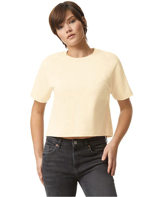 102AM - American Apparel Ladies Fine Jersey Boxy T-Shirt | Cream