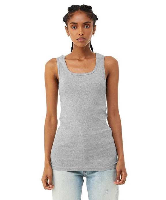 1081 - Bella + Canvas Ladies Micro Ribbed Tank Top | Athletic Heather