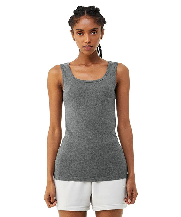 1081 - Bella + Canvas Ladies Micro Ribbed Tank Top | Deep Heather