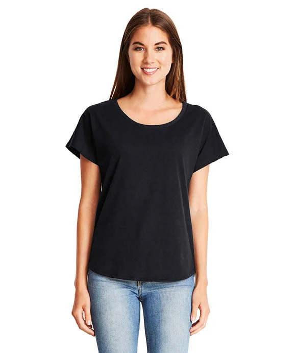 1560 - Next Level Ladies Ideal Dolman T-Shirt | Black