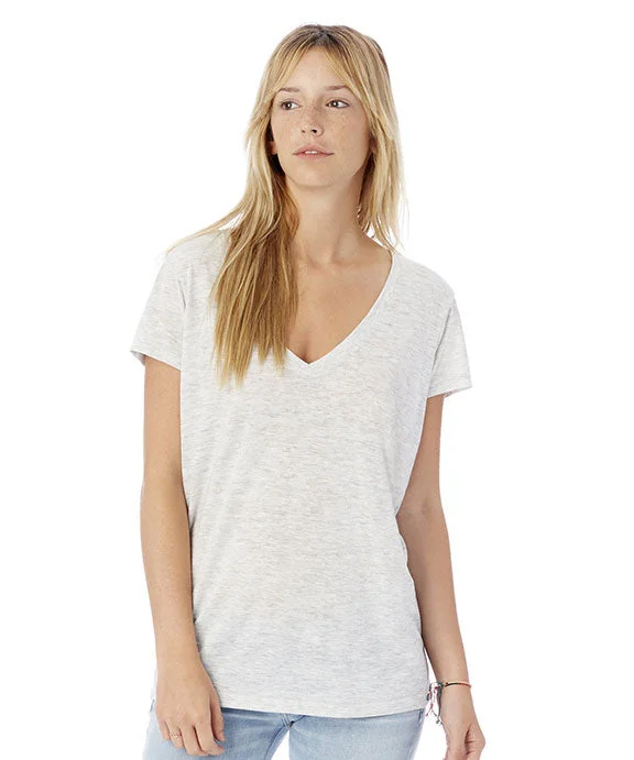 2894B2 - Alternative Ladies Slinky-Jersey V-Neck T-Shirt | Oatmeal Heather