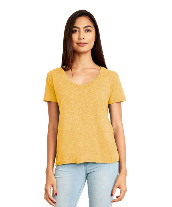 5030 - Next Level Ladies Festival Scoop Neck T-Shirt | Antique Gold