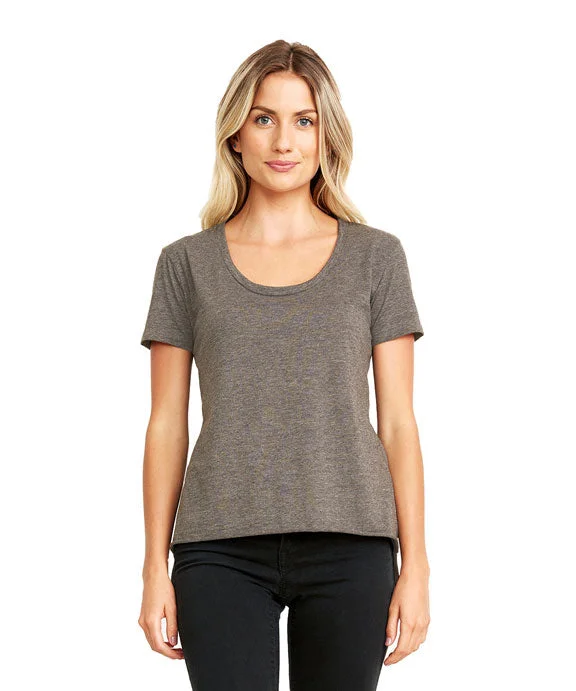 5030 - Next Level Ladies Festival Scoop Neck T-Shirt | Ash