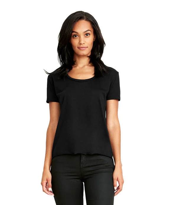 5030 - Next Level Ladies Festival Scoop Neck T-Shirt | Black