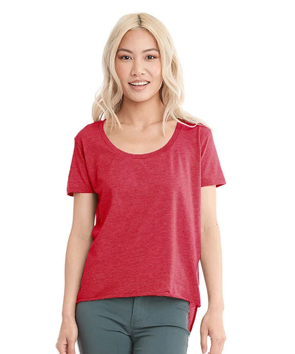 5030 - Next Level Ladies Festival Scoop Neck T-Shirt | Red