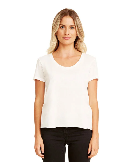 5030 - Next Level Ladies Festival Scoop Neck T-Shirt | White