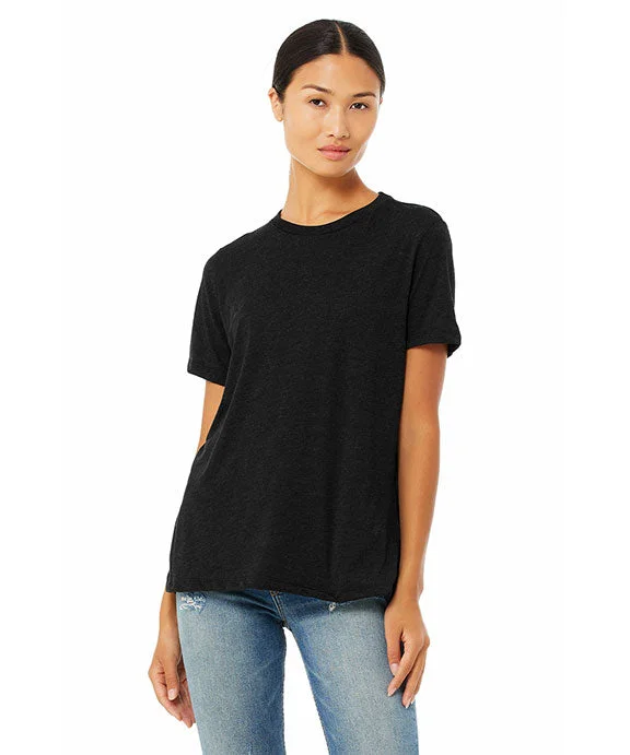 6400CVC - Bella + Canvas Ladies Relaxed Heather CVC Short-Sleeve T-Shirt | Black Heather