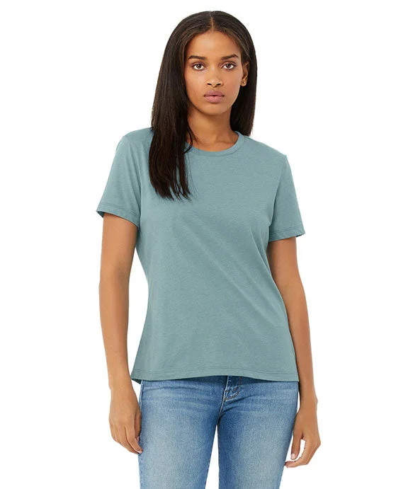 6400CVC - Bella + Canvas Ladies Relaxed Heather CVC Short-Sleeve T-Shirt | Heather Blue Lagoon