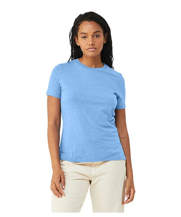 6400CVC - Bella + Canvas Ladies Relaxed Heather CVC Short-Sleeve T-Shirt | Heather Carolina Blue