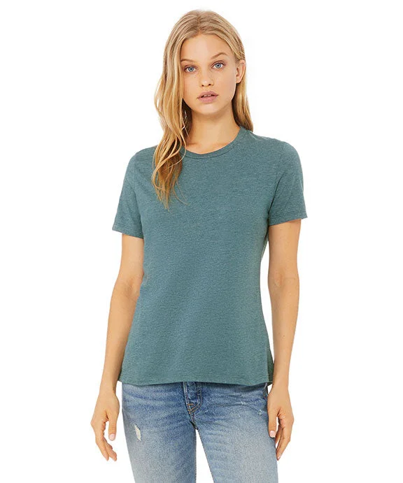 6400CVC - Bella + Canvas Ladies Relaxed Heather CVC Short-Sleeve T-Shirt | Heather Deep Teal