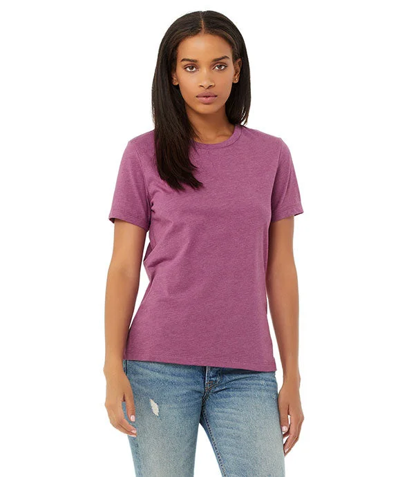 6400CVC - Bella + Canvas Ladies Relaxed Heather CVC Short-Sleeve T-Shirt | Heather Magenta