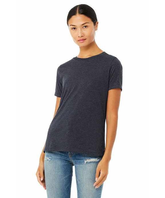 6400CVC - Bella + Canvas Ladies Relaxed Heather CVC Short-Sleeve T-Shirt | Heather Navy