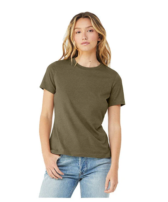 6400CVC - Bella + Canvas Ladies Relaxed Heather CVC Short-Sleeve T-Shirt | Heather Olive