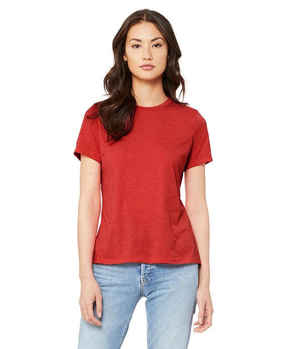 6400CVC - Bella + Canvas Ladies Relaxed Heather CVC Short-Sleeve T-Shirt | Heather Red