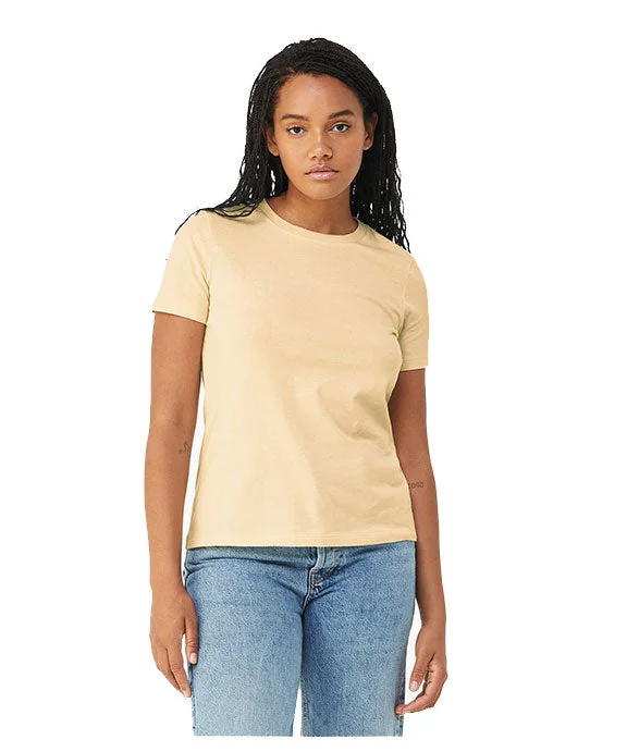 6400CVC - Bella + Canvas Ladies Relaxed Heather CVC Short-Sleeve T-Shirt | Heather Soft Cream