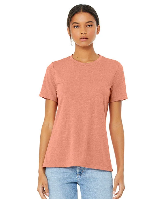 6400CVC - Bella + Canvas Ladies Relaxed Heather CVC Short-Sleeve T-Shirt | Heather Sunset