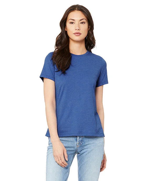 6400CVC - Bella + Canvas Ladies Relaxed Heather CVC Short-Sleeve T-Shirt | Heather True Royal