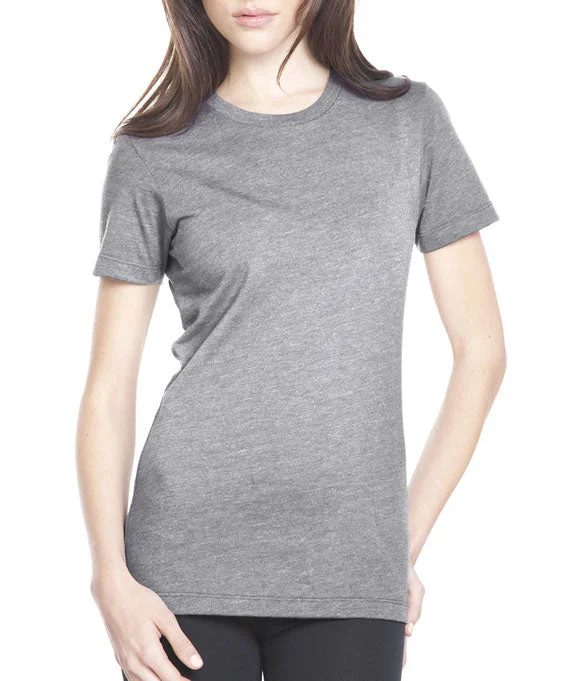 6610 - Next Level Ladies CVC Crew Neck T-Shirt | Dark Heather Grey