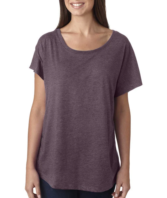 6760 - Next Level Ladies Tri-Blend Dolman T-Shirt | Vintage Purple