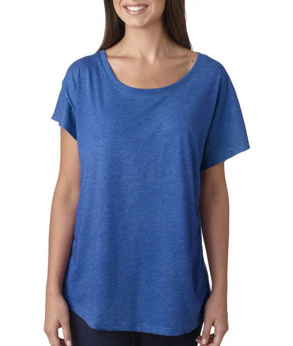 6760 - Next Level Ladies Tri-Blend Dolman T-Shirt | Vintage Royal