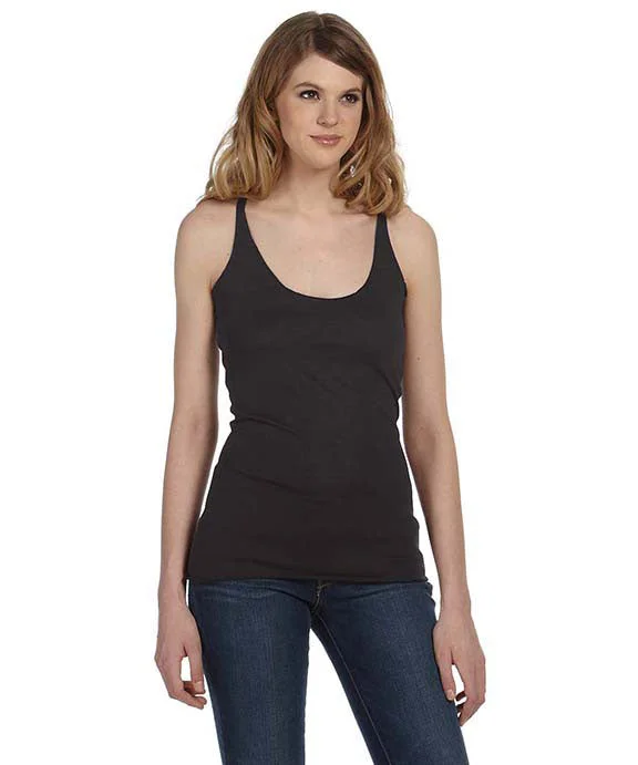 8430 - Bella + Canvas Ladies Triblend Racerback Tank Top | Charcoal Black Triblend