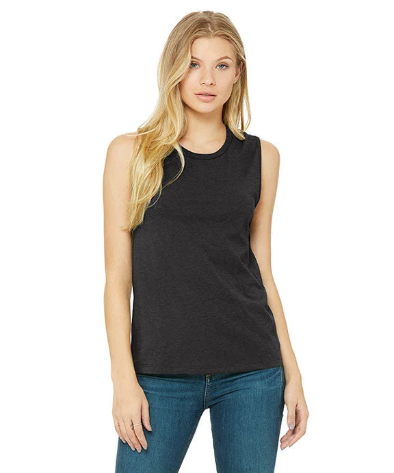 B6003 - Bella + Canvas Ladies Jersey Muscle Tank Top | Dark Grey Heather