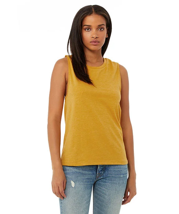 B6003 - Bella + Canvas Ladies Jersey Muscle Tank Top | Heather Mustard