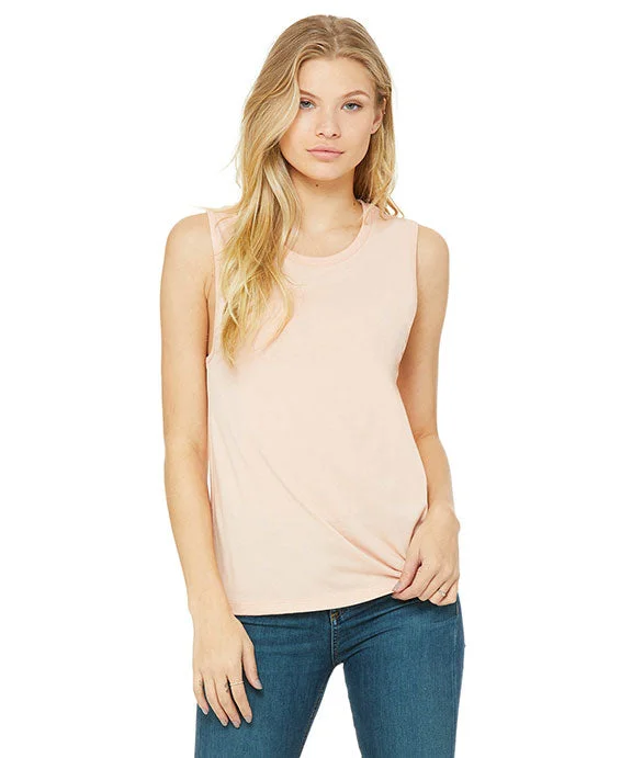 B6003 - Bella + Canvas Ladies Jersey Muscle Tank Top | Heather Peach