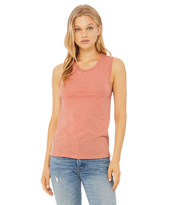 B6003 - Bella + Canvas Ladies Jersey Muscle Tank Top | Heather Sunset