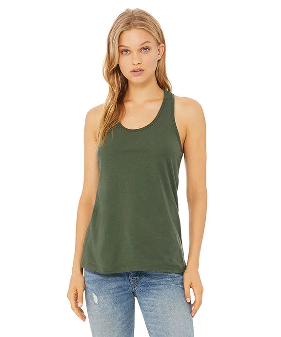 B6008 - Bella + Canvas Ladies Jersey Racerback Tank Top | Military Green