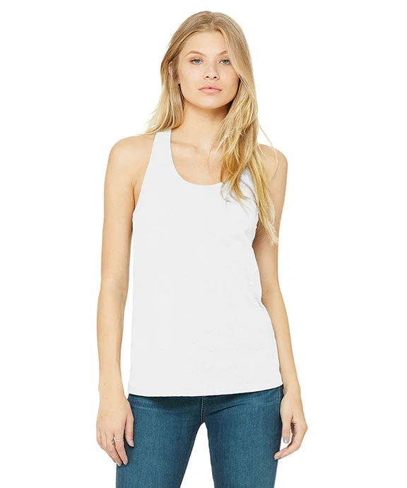 B6008 - Bella + Canvas Ladies Jersey Racerback Tank Top | White