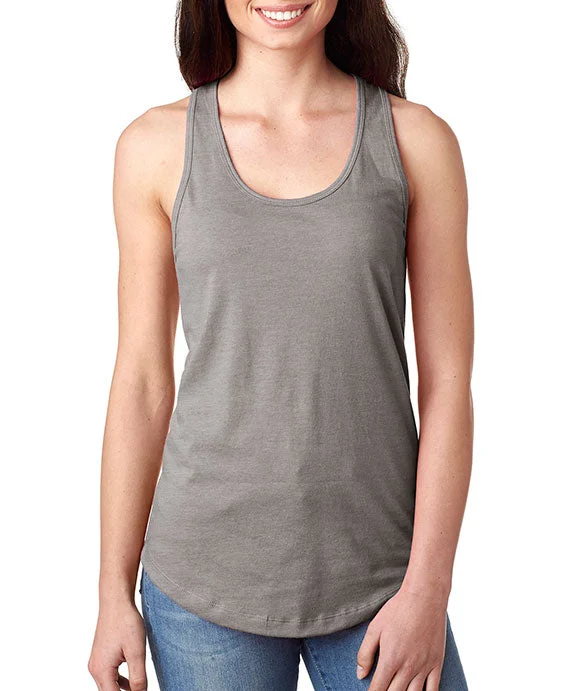 N1533 - Next Level Ladies Ideal Racerback Tank Top | Heather Gray