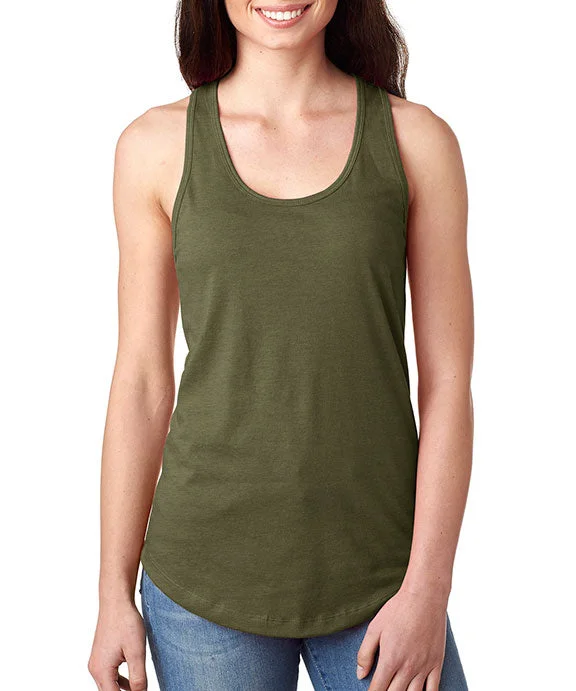 N1533 - Next Level Ladies Ideal Racerback Tank Top | Military Green