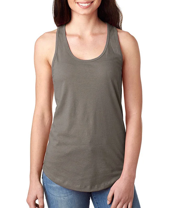 N1533 - Next Level Ladies Ideal Racerback Tank Top | Warm Gray