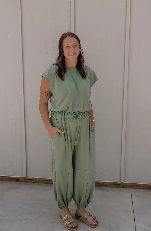 BILLINGS SAGE JUMPSUIT BY IVY & CO