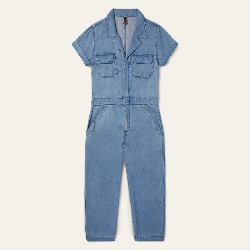 Notch Collar Jumpsuit